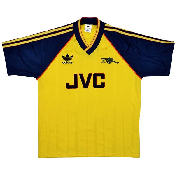 Tailandia Camiseta Arsenal Replica Segunda Ropa Retro 1988 1991 Amarillo